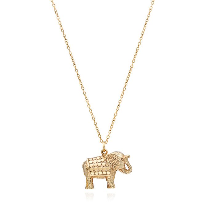 GOLD ELEPHANT NECKLACE