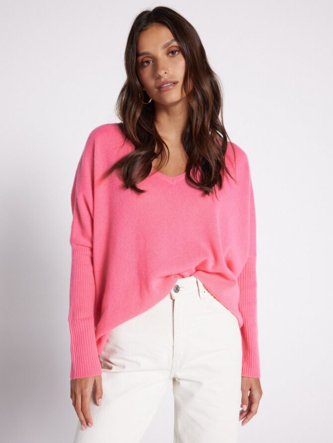 FAUSTINE CASHMERE PONCHO JUMPER