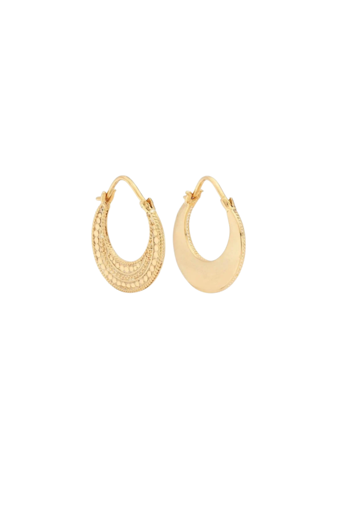 CONTRAST HOOP EARRINGS