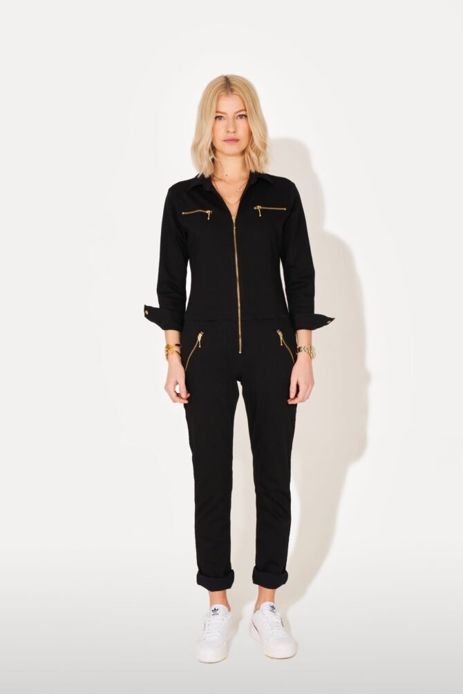 DOLLY THE FLIGHT SUIT - BLACK DENIM - Image 6