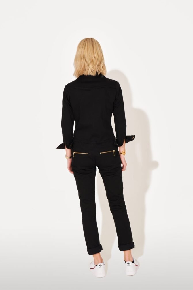 DOLLY THE FLIGHT SUIT - BLACK DENIM - Image 5