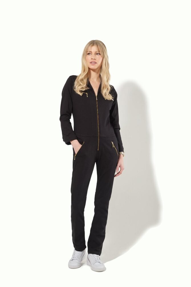 DOLLY THE FLIGHT SUIT - BLACK DENIM - Image 9