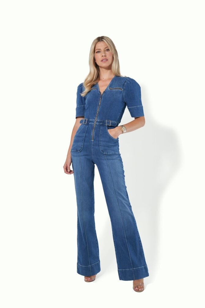 OPAL THE SOFTLY CURVED JUMPSUIT - FAWCETT BLUE - Image 7