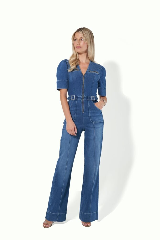 OPAL THE SOFTLY CURVED JUMPSUIT - FAWCETT BLUE - Image 6