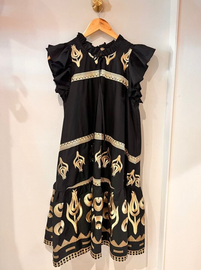3060 FRILL SLEEVE DRESS