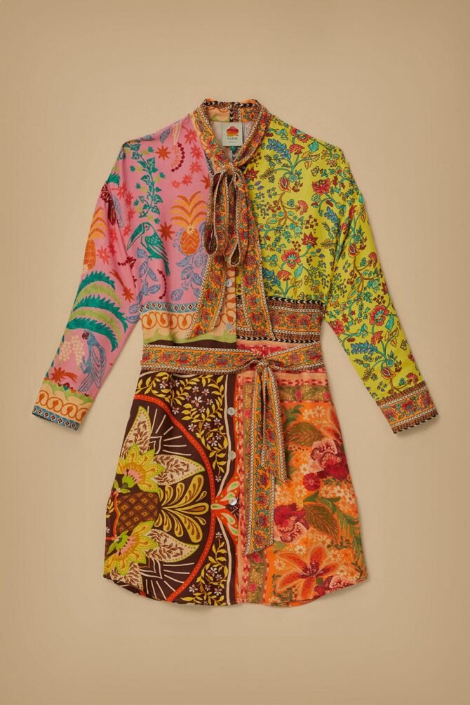 MIXED SCARVES MULTICOLOUR SHIRT - Image 2