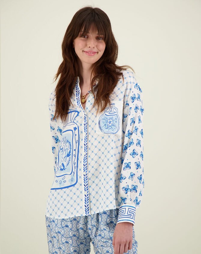 ISABEL AMALFI COAST PRINTED SHIRT - Image 5