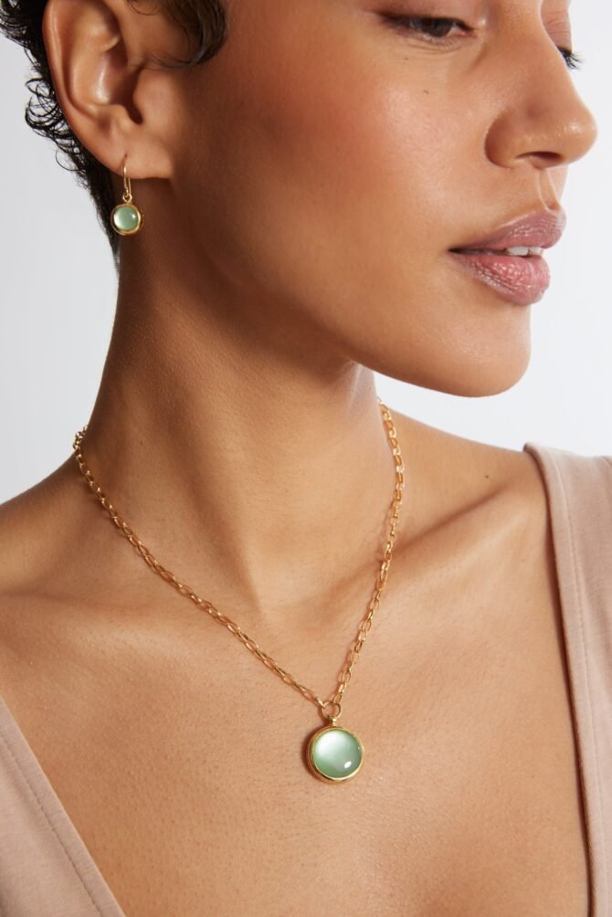 MEDIUM GREEN QUARTZ PENDANT - Image 3