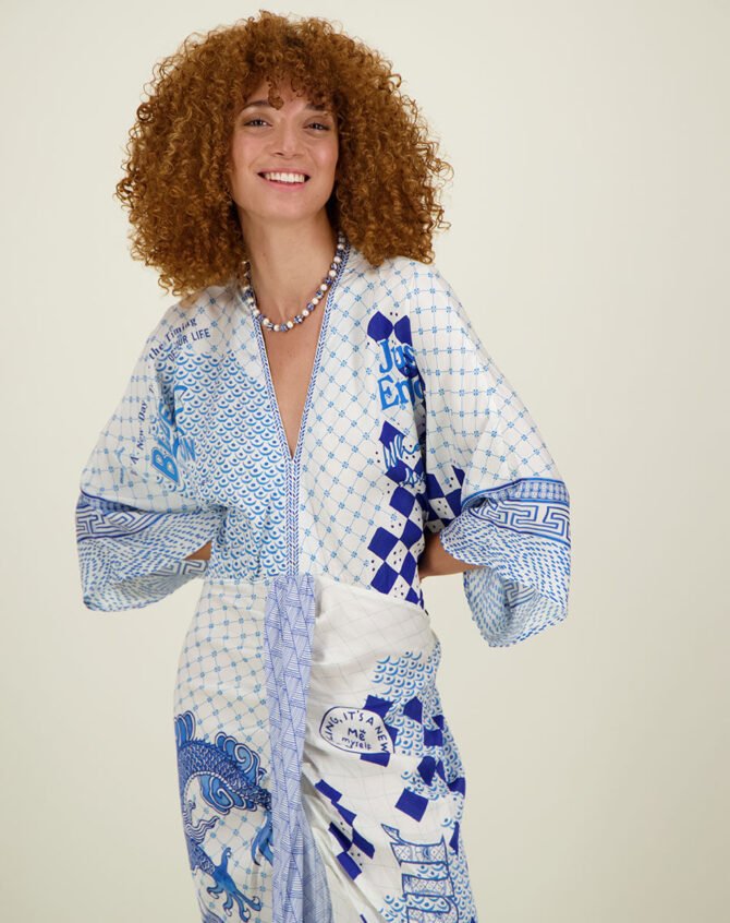 SOPHIA KIMONO AMALFI DRESS - Image 5