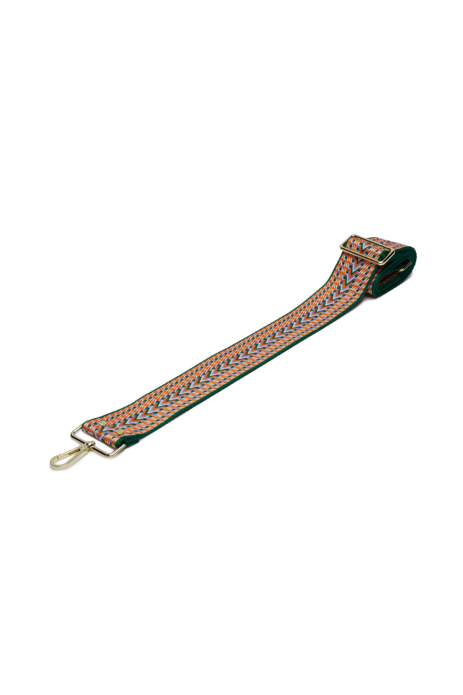 GREEN AZTEC BAG STRAP