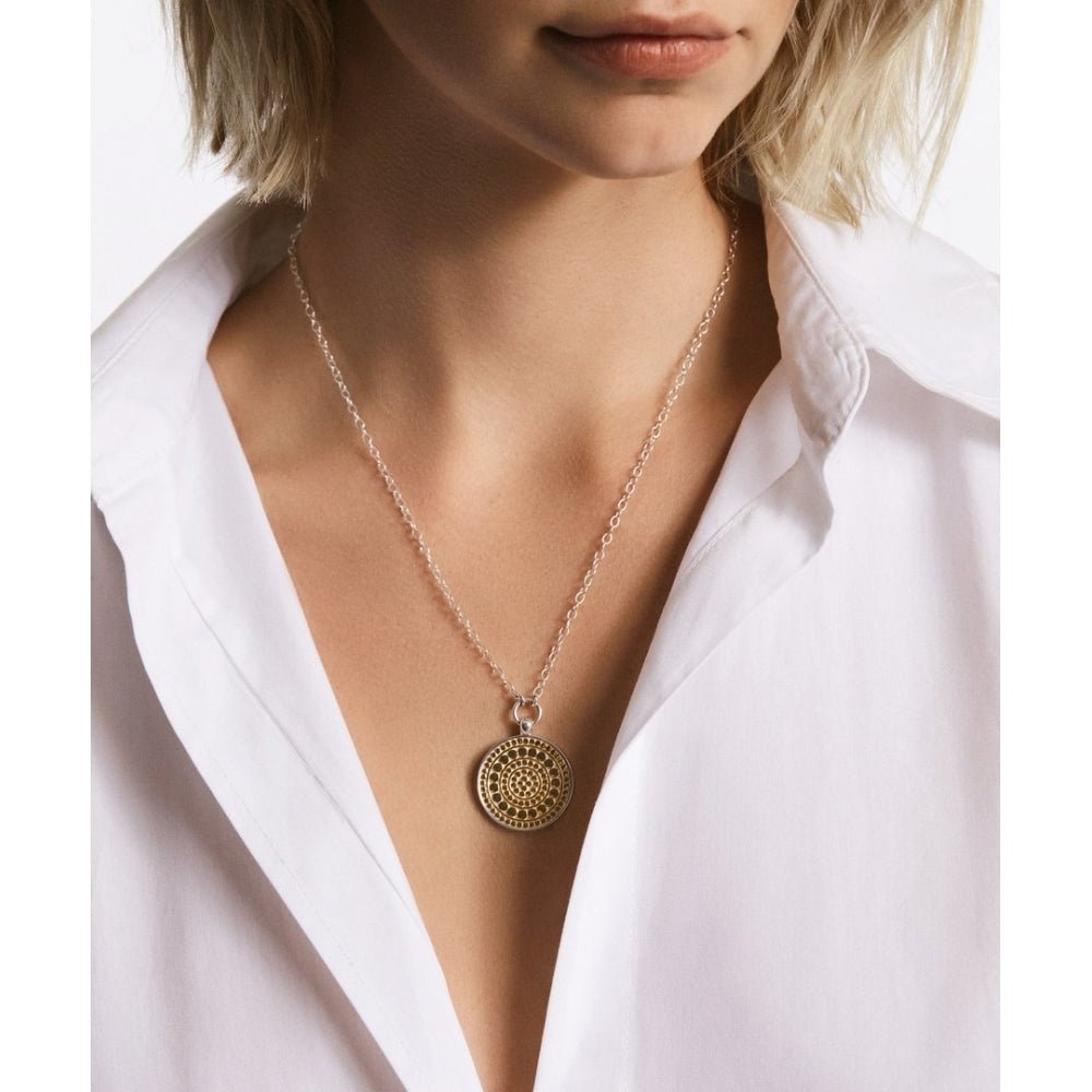 CLASSIC REVERSIBLE DISC PENDANT NECKLACE CLASSIC REVERSIBLE DISC PENDANT NECKLACE - Image 3