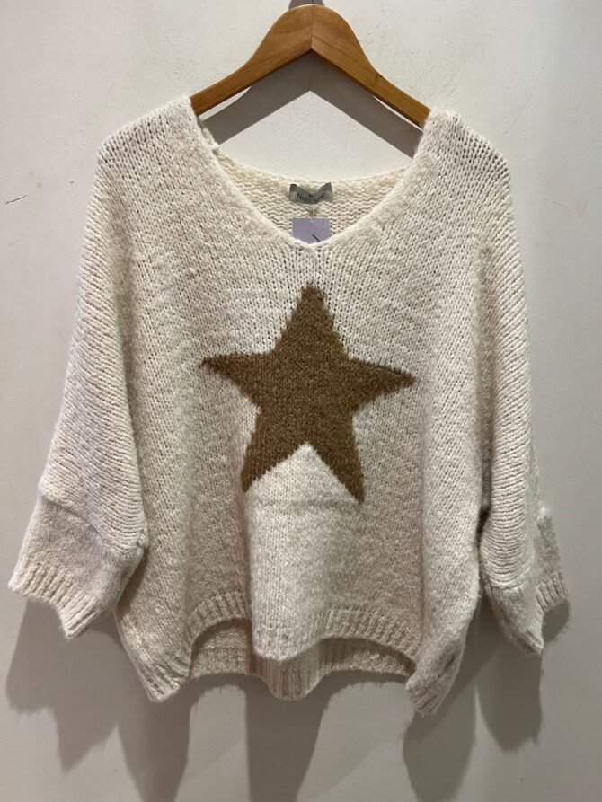 559 BROWN STAR JUMPER