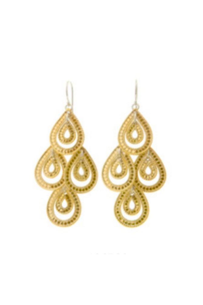 DOUBLE TEARDROP CHANDELIER EARRINGS