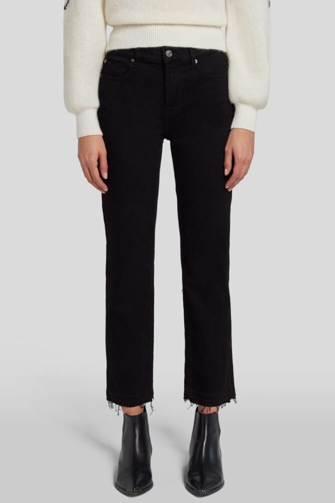 THE STRAIGHT CROP SOHO NIGHT JEANS WITH RELEASED HEM