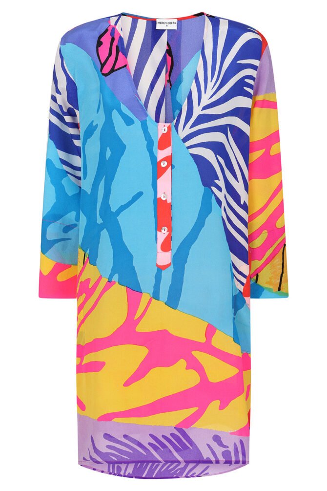 LAMBTON FRAGMENTED LANDSCAPE TUNIC SHIRT