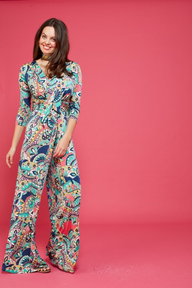 LEIA IRIS AQUA JUMPSUIT - Image 3