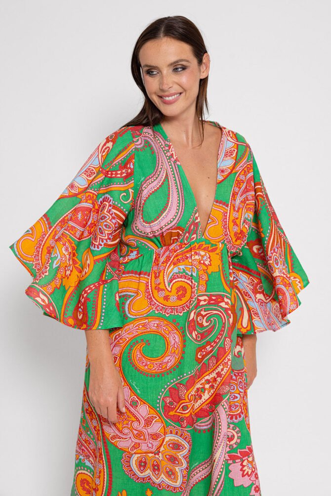 ELIANA PRIMAVERA LINEN DRESS - Image 7