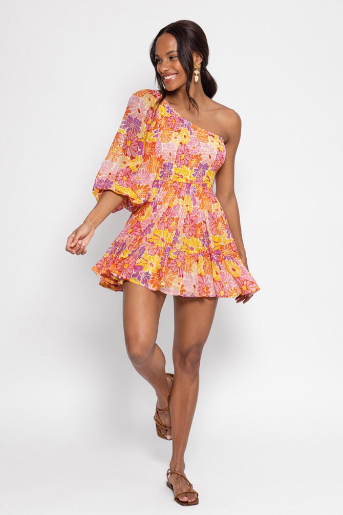 JOANNA SHORT MARBELLA SALEYA PRINT DRESS - Image 5