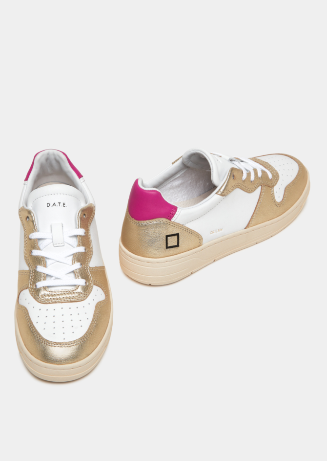 COURT LAMINATED WHITE PLATINUM SNEAKERS - Image 5