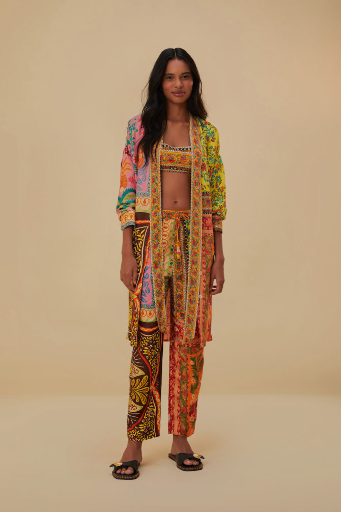 MIXED SCARVES MULTICOLOUR SHIRT