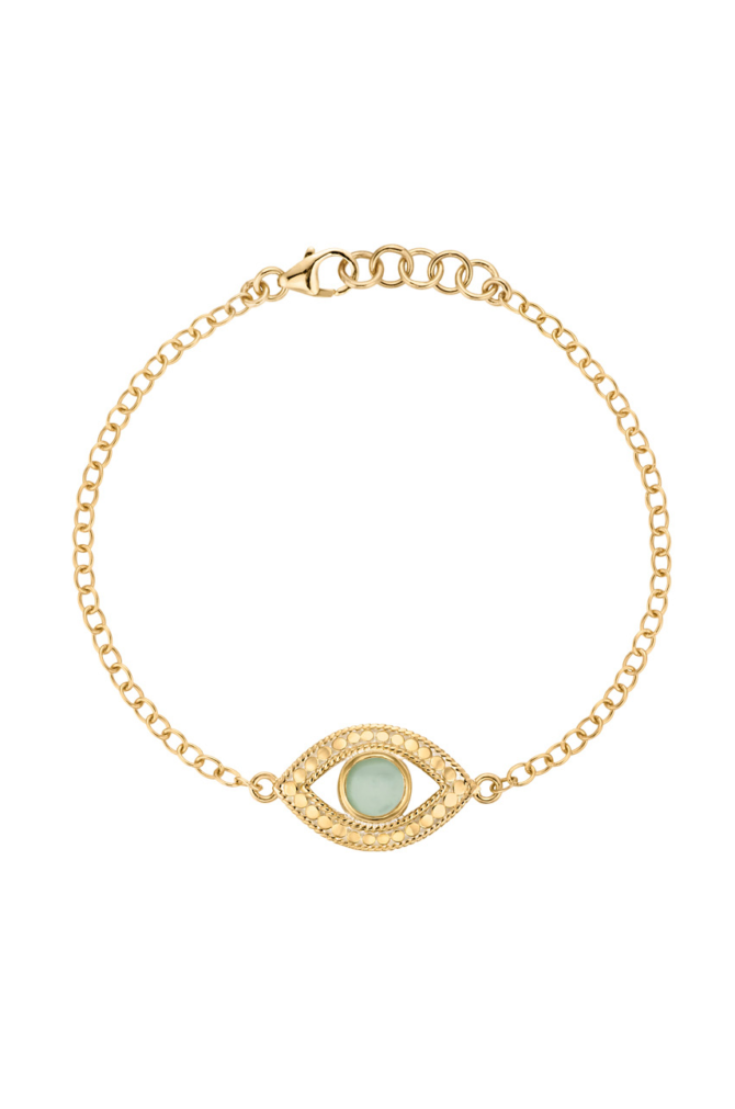 EVIL EYE GREEN QUARTZ BRACELET