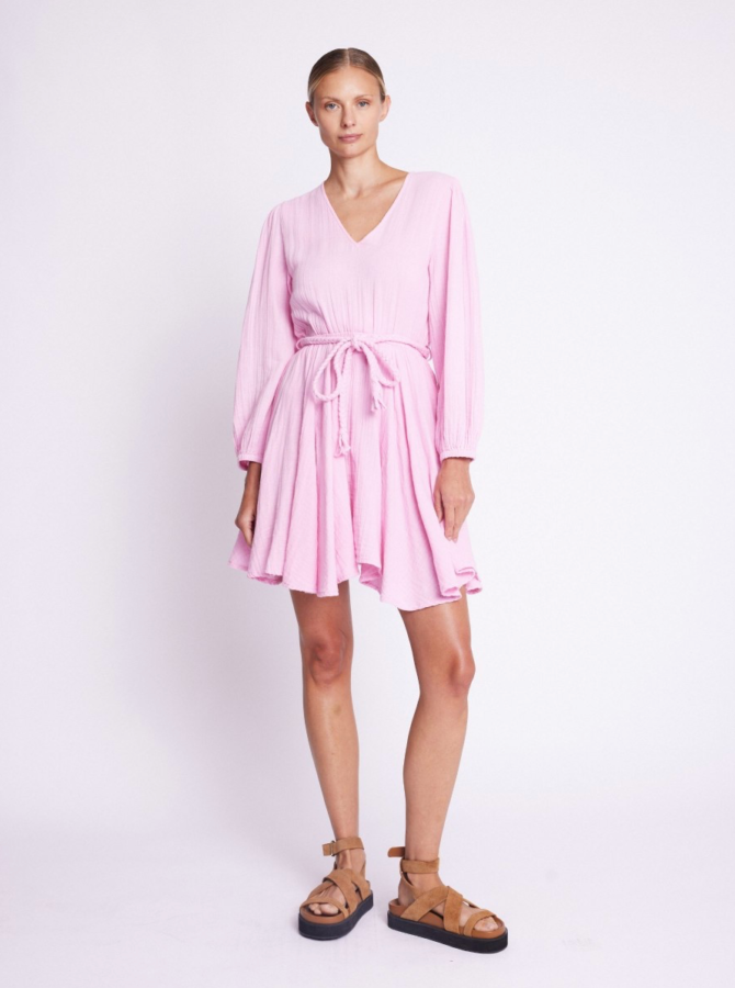 ROMANA V-NECK SHORT DRESS