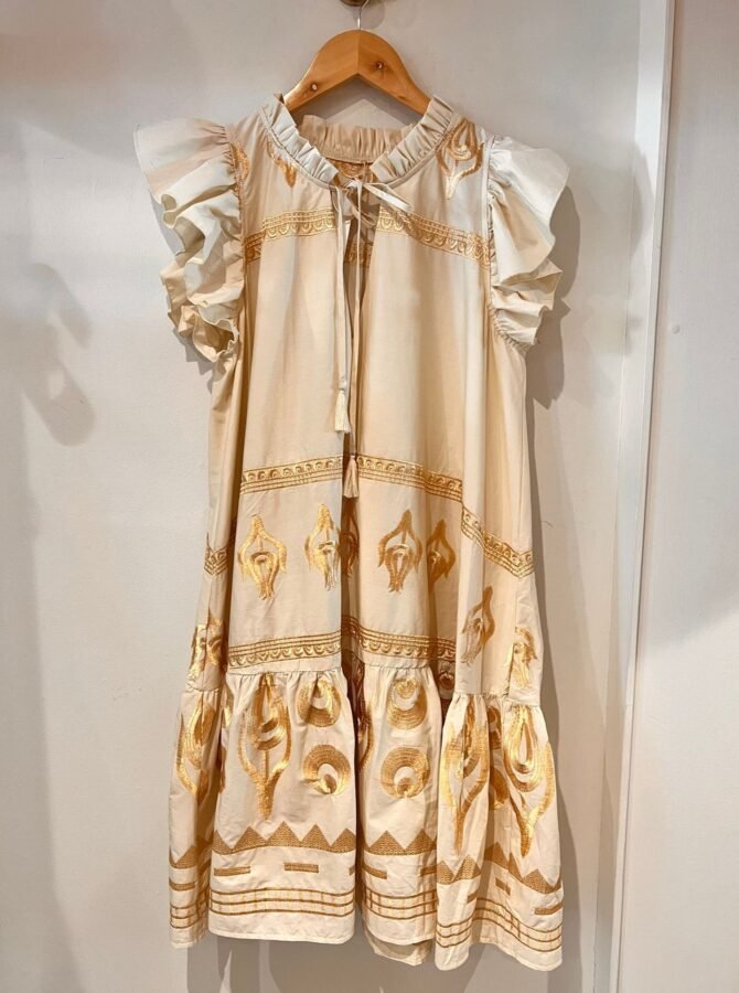 3060 FRILL SLEEVE DRESS
