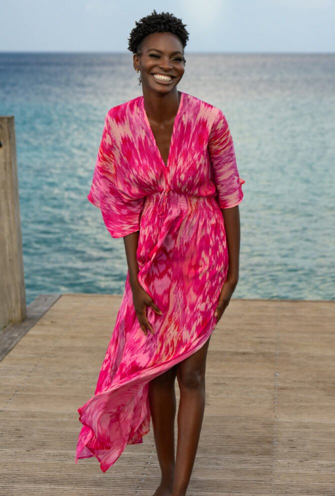 MAGICAL MAGENTA CAPRI KIMONO - Image 3