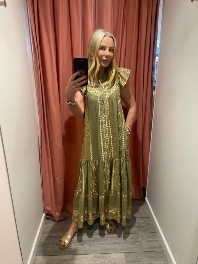 LONG ALL OVER OLD RUFFLES DRESS - Image 3