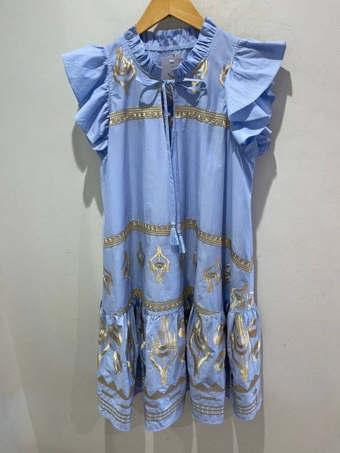 3060 FRILL SLEEVE DRESS
