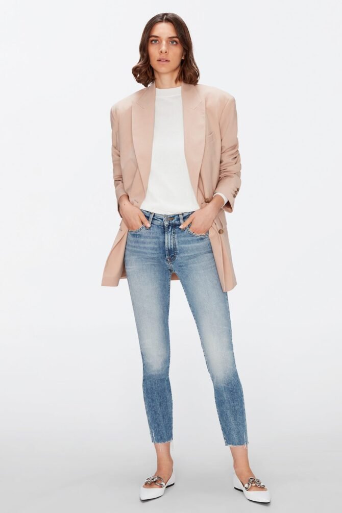 ROXANNE ANKLE DECADE JEANS WITH DISTRESSED HEM - Image 3