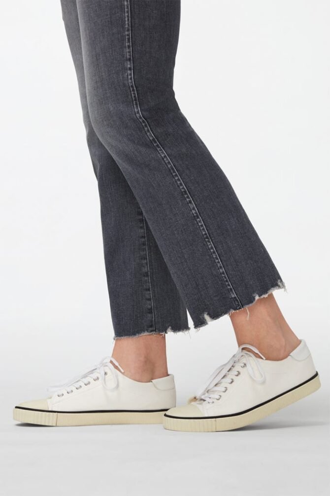 THE HW SLIM KICK ILLUSION MOON TUNE JEANS WITH WORN OUT HEM - Image 2
