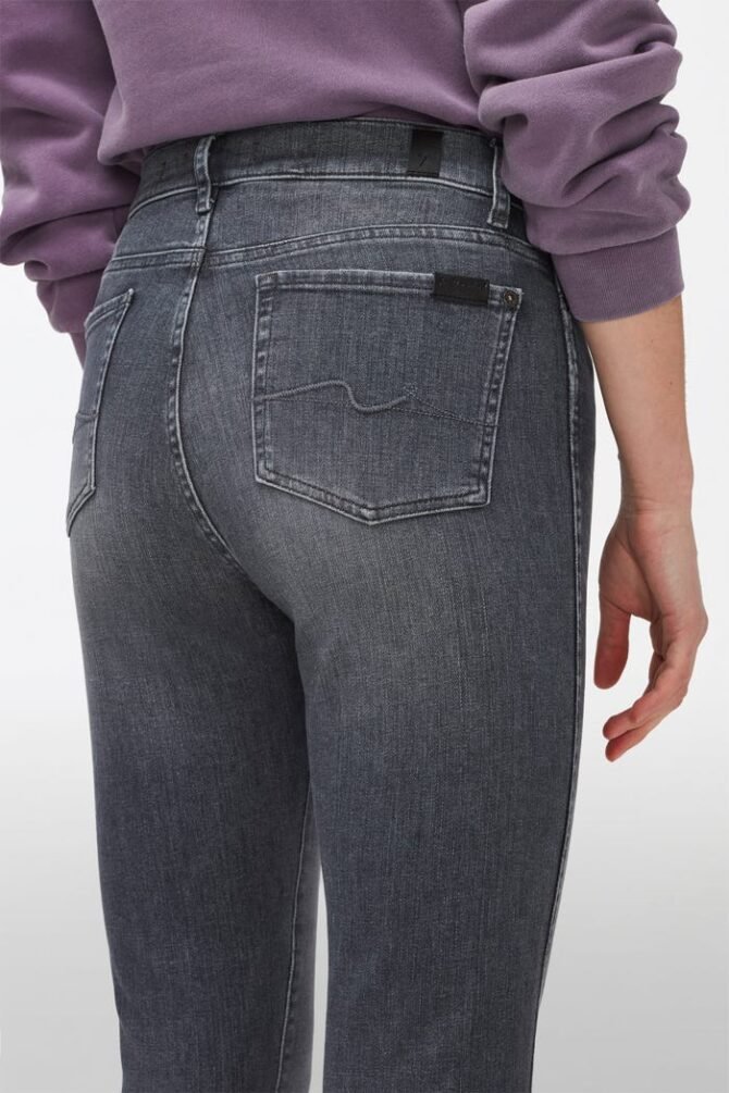 THE HW SLIM KICK ILLUSION MOON TUNE JEANS WITH WORN OUT HEM - Image 5